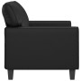 2-seater sofa in black synthetic leather 120 cm by , Sofas - Ref: Foro24-359412, Price: 243,51 €, Discount: %