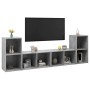 Living room furniture 4 pieces engineered wood gray concrete by , TV Furniture - Ref: Foro24-3079974, Price: 145,02 €, Discou...