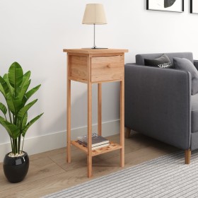 Side table with solid walnut wood drawer 25x25x60 cm by , Side tables - Ref: Foro24-350343, Price: 46,28 €, Discount: %