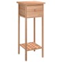 Side table with solid walnut wood drawer 25x25x60 cm by , Side tables - Ref: Foro24-350343, Price: 44,27 €, Discount: %