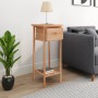 Side table with solid walnut wood drawer 25x25x60 cm by , Side tables - Ref: Foro24-350343, Price: 44,27 €, Discount: %