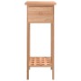 Mesa auxiliar con cajón madera maciza nogal 25x25x60 cm de , Mesas auxiliares - Ref: Foro24-350343, Precio: 46,28 €, Descuent...