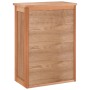 Armario de baño para pared madera maciza de nogal 42x23x60 cm de , Taquillas y armarios de almacenamiento - Ref: Foro24-35035...