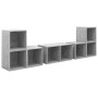 Muebles de salón 6 piezas madera de ingeniería gris hormigón de , Muebles TV - Ref: Foro24-3080055, Precio: 120,99 €, Descuen...