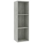 Concrete plywood bookcase/TV cabinet 36x30x114cm by , Bookcases and shelves - Ref: Foro24-800139, Price: 49,99 €, Discount: %