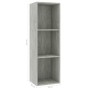 Bücherregal/TV-Schrank aus Betonsperrholz, 36 x 30 x 114 cm von , Bücherregale und Regale - Ref: Foro24-800139, Preis: 48,04 ...