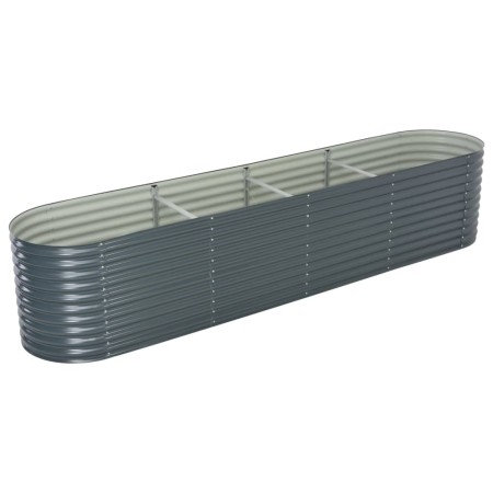 Arriate de acero galvanizado gris 400x80x81 cm de vidaXL, Maceteros y jardineras - Ref: Foro24-45521, Precio: 354,57 €, Descu...