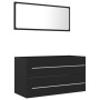 Gray plywood 2-piece bathroom furniture set by , Bathroom furniture - Ref: Foro24-804847, Price: 66,33 €, Discount: %