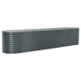 Arriate de acero galvanizado gris 400x80x81 cm de vidaXL, Maceteros y jardineras - Ref: Foro24-45521, Precio: 354,57 €, Descu...