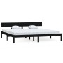 Estructura de cama madera maciza Super King negra 180x200 cm de , Camas y somieres - Ref: Foro24-810166, Precio: 121,70 €, De...