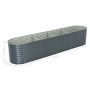 Arriate de acero galvanizado gris 400x80x81 cm de vidaXL, Maceteros y jardineras - Ref: Foro24-45521, Precio: 354,57 €, Descu...