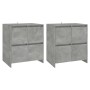 Sideboards 2 Stück betongraues Holzwerkstoff 70x41x75 cm von , Sideboards - Ref: Foro24-3098092, Preis: 183,62 €, Rabatt: %