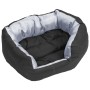 Reversible and washable dog cushion gray and black 65x50x20 cm by , Beds for dogs - Ref: Foro24-171207, Price: 37,44 €, Disco...