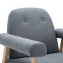 Sillón de tela gris claro de , Sillones - Ref: Foro24-246642, Precio: 137,99 €, Descuento: %