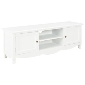 Wooden TV stand in white, 120x30x40 cm by vidaXL, TV Furniture - Ref: Foro24-249888, Price: 208,99 €, Discount: %