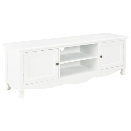 Wooden TV stand in white, 120x30x40 cm by vidaXL, TV Furniture - Ref: Foro24-249888, Price: 208,99 €, Discount: %