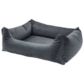 Madison Velvet gray dog bed 100x80x25 cm by , Beds for dogs - Ref: Foro24-444482, Price: 110,99 €, Discount: %