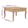 Mesa de centro de madera marrón 80x80x50 cm de , Mesas de centro - Ref: Foro24-280064, Precio: 155,91 €, Descuento: %