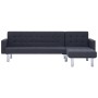 Dark gray polyester L-shaped sofa bed by , Sofas - Ref: Foro24-282304, Price: 434,56 €, Discount: %