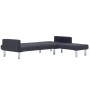 Dark gray polyester L-shaped sofa bed by , Sofas - Ref: Foro24-282304, Price: 434,56 €, Discount: %