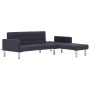 Dark gray polyester L-shaped sofa bed by , Sofas - Ref: Foro24-282304, Price: 434,56 €, Discount: %