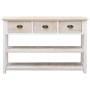 Aparador de madera color natural y blanco 115x30x76 cm de , Aparadores - Ref: Foro24-284170, Precio: 180,51 €, Descuento: %