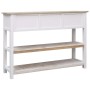 Aparador de madera color natural y blanco 115x30x76 cm de , Aparadores - Ref: Foro24-284170, Precio: 180,51 €, Descuento: %