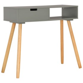 Solid gray pine wood console table 80x30x72 cm by , Side tables - Ref: Foro24-285218, Price: 85,99 €, Discount: %