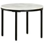 Mesa de centro de mármol macizo auténtico blanco y negro Ø50 cm de , Mesas de centro - Ref: Foro24-286411, Precio: 90,24 €, D...