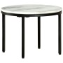 Mesa de centro de mármol macizo auténtico blanco y negro Ø50 cm de , Mesas de centro - Ref: Foro24-286411, Precio: 90,24 €, D...