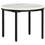 Mesa de centro de mármol macizo auténtico blanco y negro Ø50 cm de , Mesas de centro - Ref: Foro24-286411, Precio: 90,24 €, D...