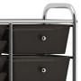 Carrito de almacenaje portátil XXL 15 cajones plástico negro de , Carretillas de carga - Ref: Foro24-320407, Precio: 111,26 €...