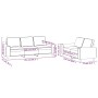 2-teilige Sofagarnitur aus hellgelbem Stoff von , Sofas - Ref: Foro24-3201903, Preis: 506,71 €, Rabatt: %