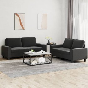 2-teilige Sofagarnitur aus schwarzem Stoff von , Sofas - Ref: Foro24-3201886, Preis: 514,99 €, Rabatt: %