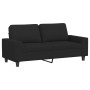 2-teilige Sofagarnitur aus schwarzem Stoff von , Sofas - Ref: Foro24-3201886, Preis: 515,85 €, Rabatt: %