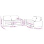 2-teilige Sofagarnitur aus schwarzem Stoff von , Sofas - Ref: Foro24-3201886, Preis: 515,85 €, Rabatt: %