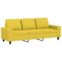 3-piece sofa set light yellow fabric by , Sofas - Ref: Foro24-3201871, Price: 659,41 €, Discount: %