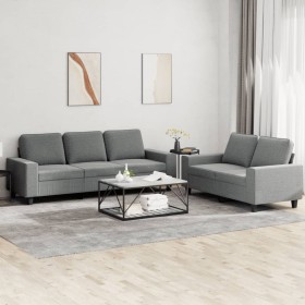 2-piece sofa set dark gray fabric by , Sofas - Ref: Foro24-3201899, Price: 568,16 €, Discount: %