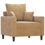 Brown velvet 3-piece sofa set with cushions by , Sofas - Ref: Foro24-3201687, Price: 668,92 €, Discount: %