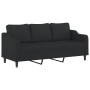 Sofa set with cushions 2 pieces black fabric by , Sofas - Ref: Foro24-3201838, Price: 549,49 €, Discount: %