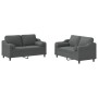 Sofa set with cushions 2 pieces dark gray fabric by , Sofas - Ref: Foro24-3201819, Price: 468,32 €, Discount: %