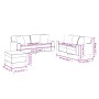 3-teilige Sofagarnitur aus schwarzem Kunstleder mit Kissen von , Sofas - Ref: Foro24-3201929, Preis: 619,28 €, Rabatt: %