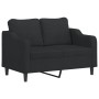 Sofa set with cushions 2 pieces black fabric by , Sofas - Ref: Foro24-3201806, Price: 481,64 €, Discount: %