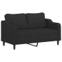 Sofa set with cushions 2 pieces black fabric by , Sofas - Ref: Foro24-3201806, Price: 481,64 €, Discount: %