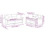 Zweiteilige Sofagarnitur aus grauem Kunstleder mit Kissen von , Sofas - Ref: Foro24-3202374, Preis: 498,30 €, Rabatt: %