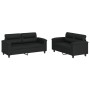 2-piece black synthetic leather sofa set with cushions by , Sofas - Ref: Foro24-3202362, Price: 478,12 €, Discount: %