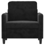 Black velvet armchair 60 cm by , Sofas - Ref: Foro24-359427, Price: 165,82 €, Discount: %