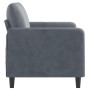 Dunkelgraues 2-Sitzer-Sofa aus Samt, 120 cm von , Sofas - Ref: Foro24-359433, Preis: 235,99 €, Rabatt: %