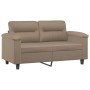 Cappuccino synthetic leather 3-piece sofa set with cushions by , Sofas - Ref: Foro24-3202381, Price: 570,96 €, Discount: %