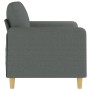 2-seater sofa in dark gray fabric 120 cm by , Sofas - Ref: Foro24-359471, Price: 222,02 €, Discount: %